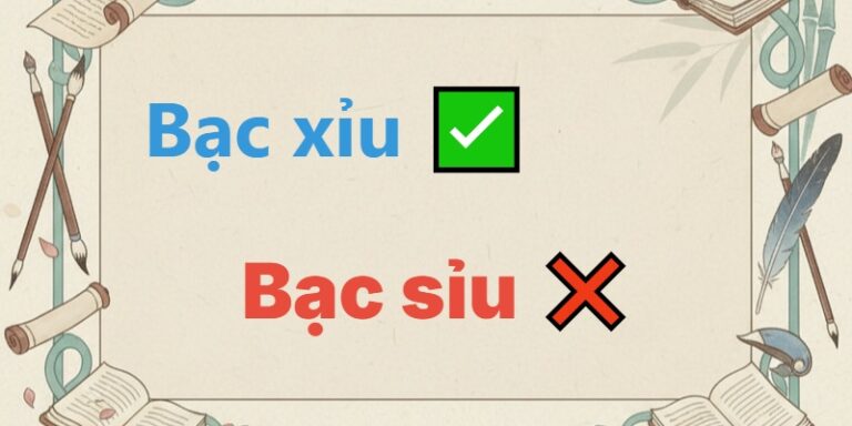 bạc xỉu hay bạc sỉu