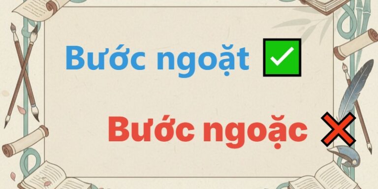 bước ngoặt hay bước ngoặc