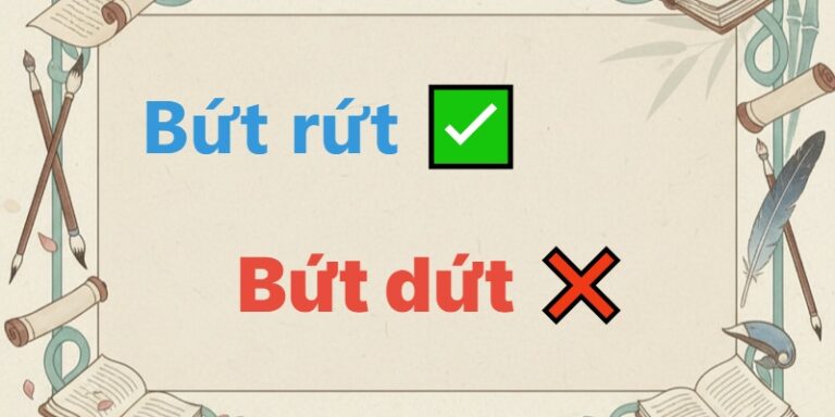 bứt rứt hay bứt dứt