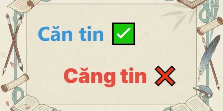 căng tin hay căn tin