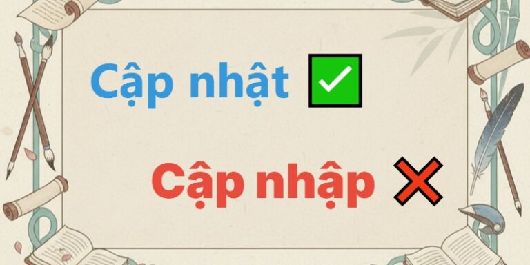 cập nhập hay cập nhật