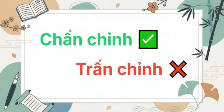 chấn chỉnh hay trấn chỉnh