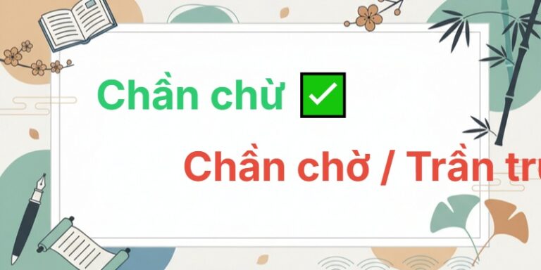 chần chừ hay chần chờ
