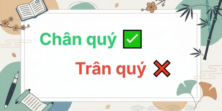chân quý hay trân quý