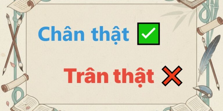 chân thật hay trân thật