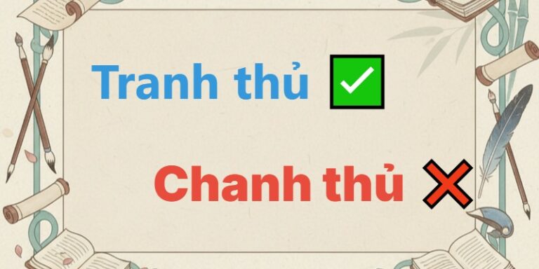 chanh thủ hay tranh thủ