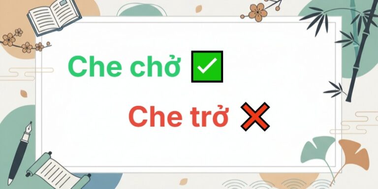 che chở hay che trở