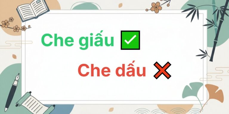 che dấu hay che giấu