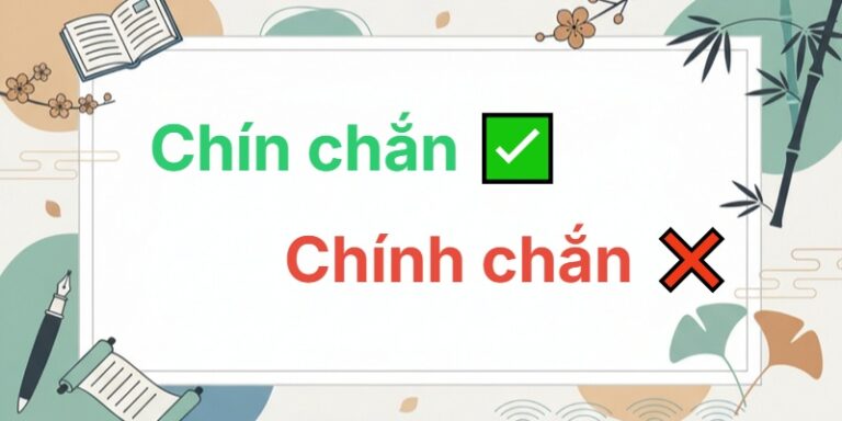 chín chắn hay chính chắn