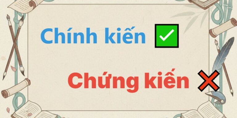 chính kiến hay chứng kiến