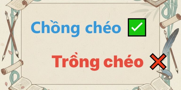 chồng chéo hay trồng chéo