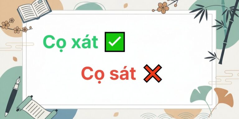 cọ sát hay cọ xát