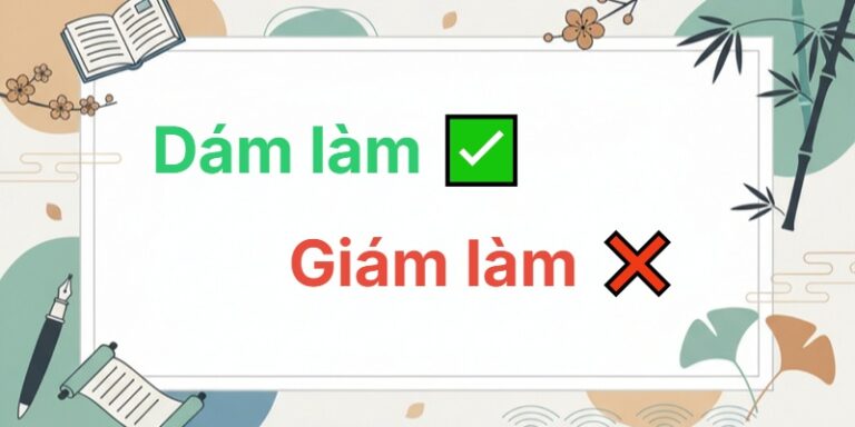 dám làm hay giám làm