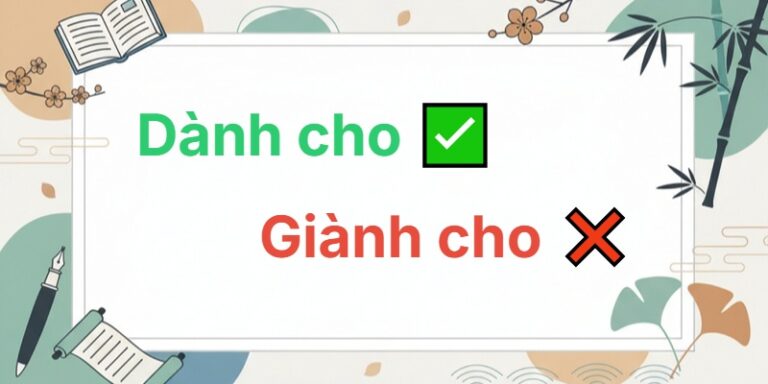 giành cho hay dành cho