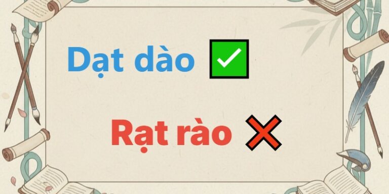 dạt dào hay rạt rào