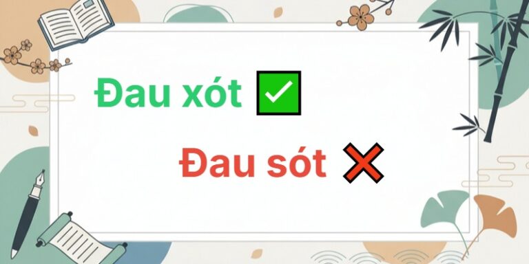 đau xót hay đau sót