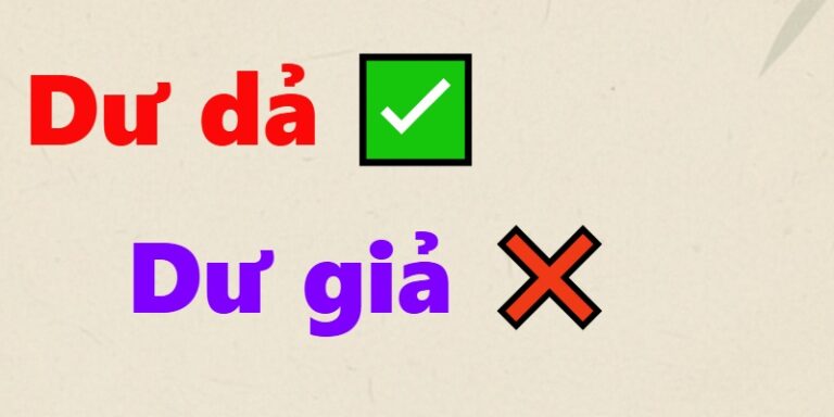 dư giả hay dư dả