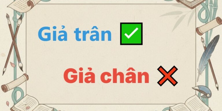 giả trân hay giả chân