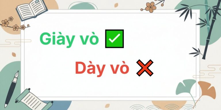 dày vò hay giày vò