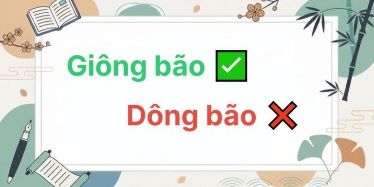 dông bão hay giông bão