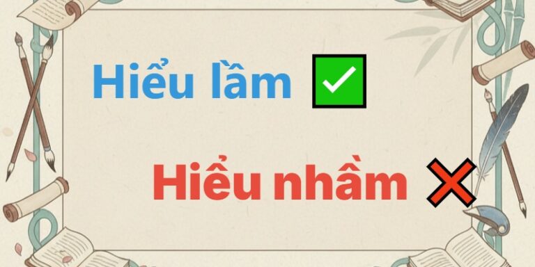 hiểu lầm hay hiểu nhầm