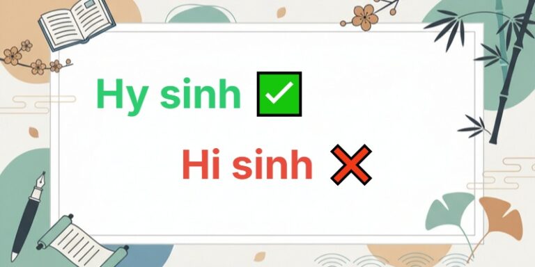 hi sinh hay hy sinh