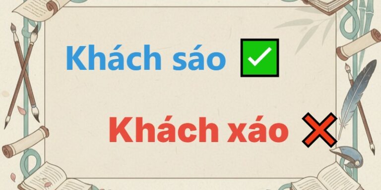 khách sáo hay khách xáo