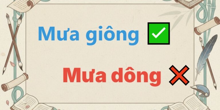 mưa giông hay mưa dông