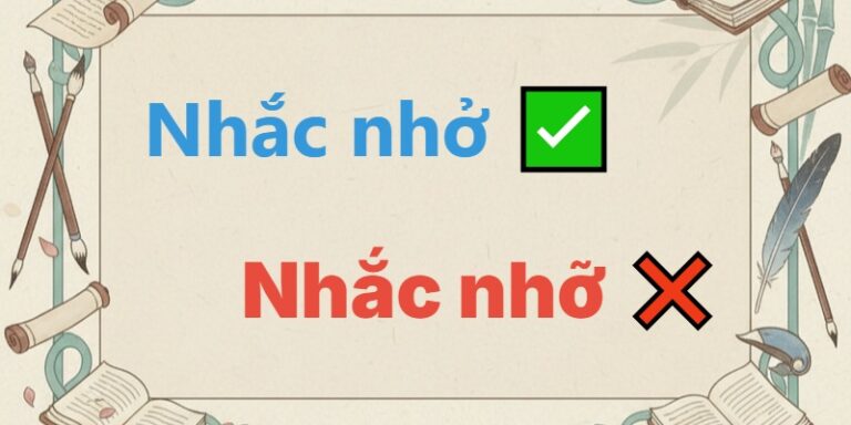 nhắc nhỡ hay nhắc nhở