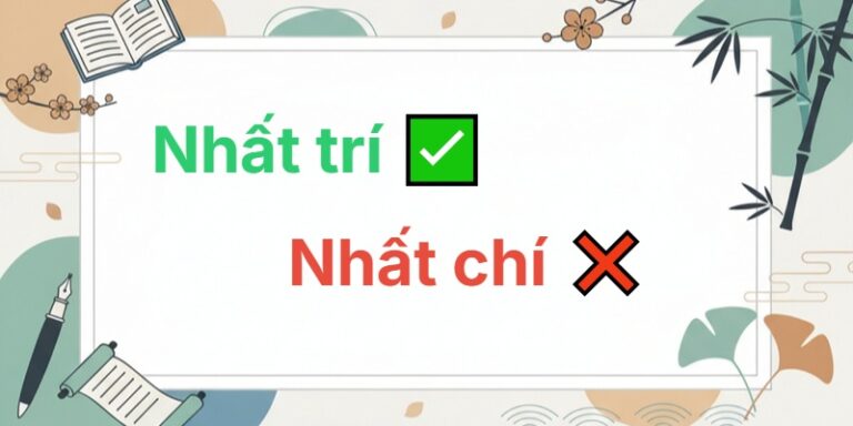 nhất trí hay nhất chí