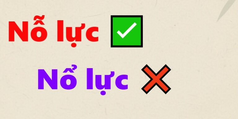 nổ lực hay nỗ lực