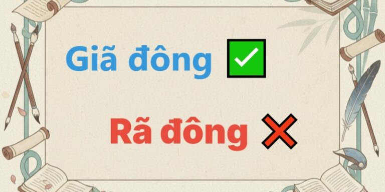 rã đông hay giã đông