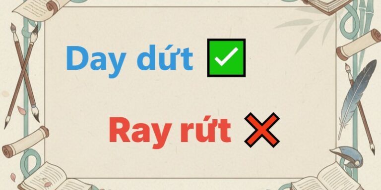 ray rứt hay day dứt