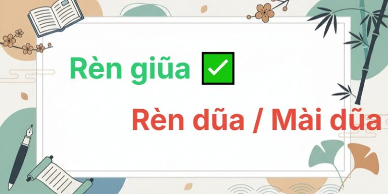 rèn giũa hay rèn dũa
