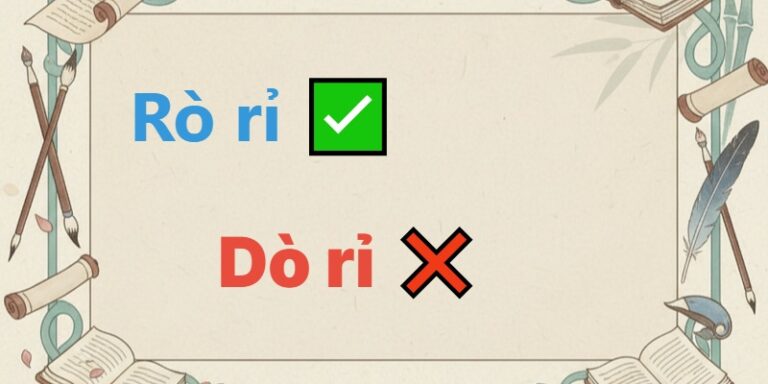 rò rỉ hay dò rỉ