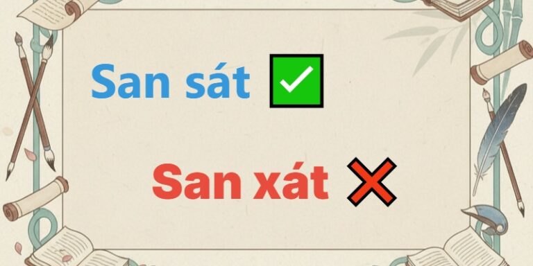 san sát hay san xát
