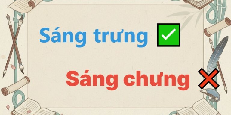 sáng trưng hay sáng chưng