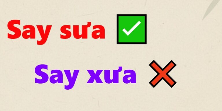 say sưa hay say xưa