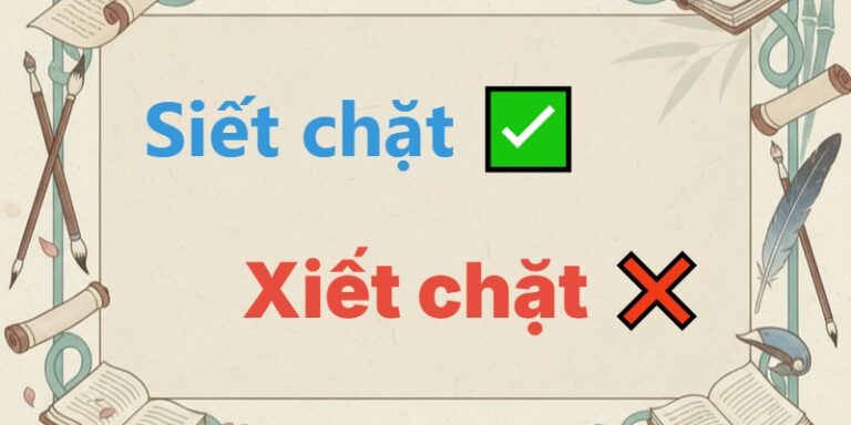 siết chặt hay xiết chặt