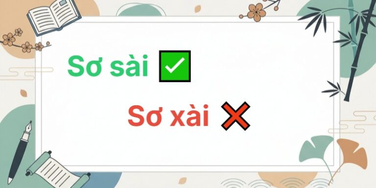 sơ sài hay sơ xài