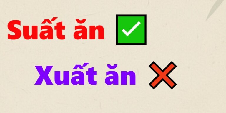 suất ăn hay xuất ăn