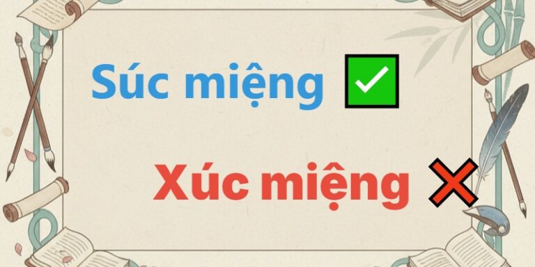 súc miệng hay xúc miệng