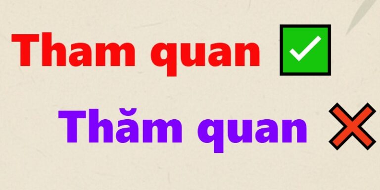 tham quan hay thăm quan
