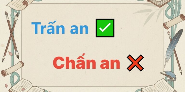 trấn an hay chấn an