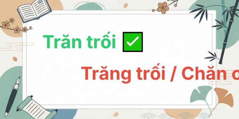 trăn trối hay trăng trối