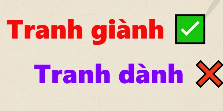 Tranh giành hay tranh dành