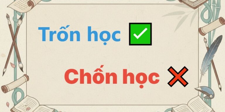 trốn học hay chốn học