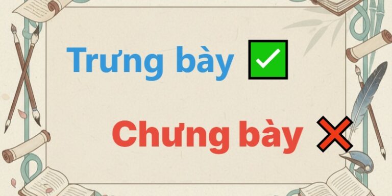 trưng bày hay chưng bày