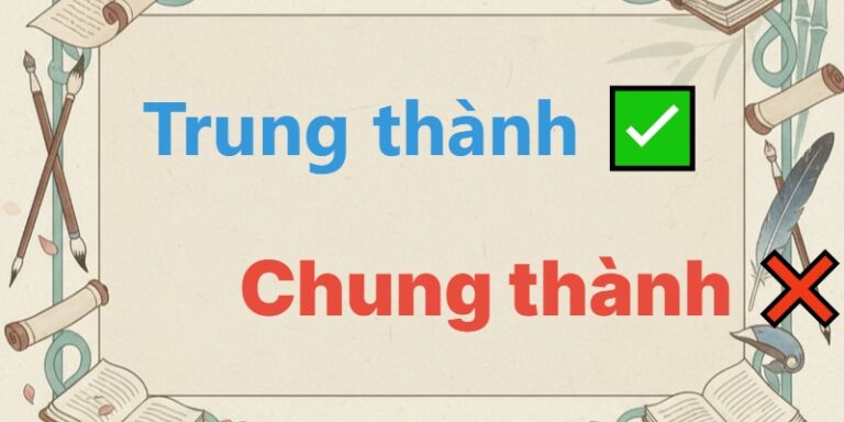 trung thành hay chung thành