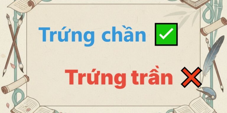 trứng trần hay trứng chần